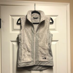 The North Face Women's Light Gray Fleece Vest - XS